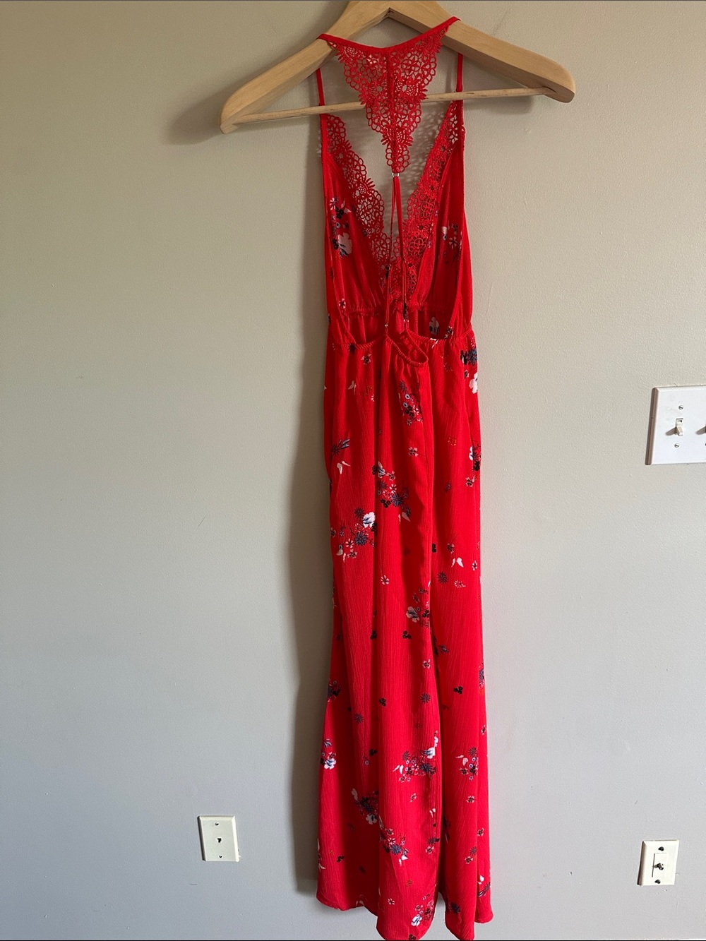NWT Red Floral Maxi Dress - Picture 16 of 16